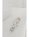 Copper Pearl Jo Swaddle Blanket In White