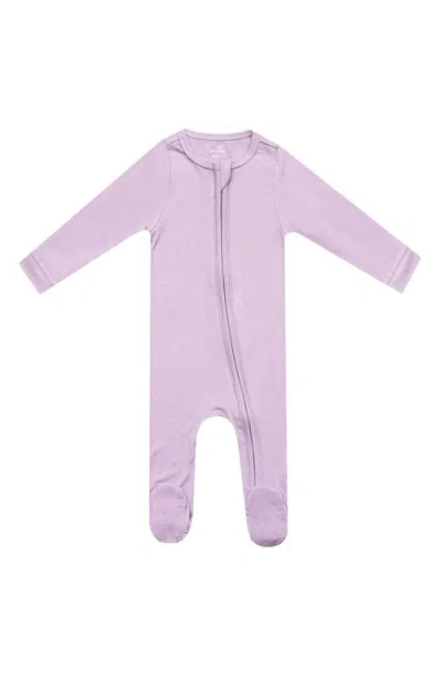 Copper Pearl Babies'  Lily Zip Front Footie In Purple