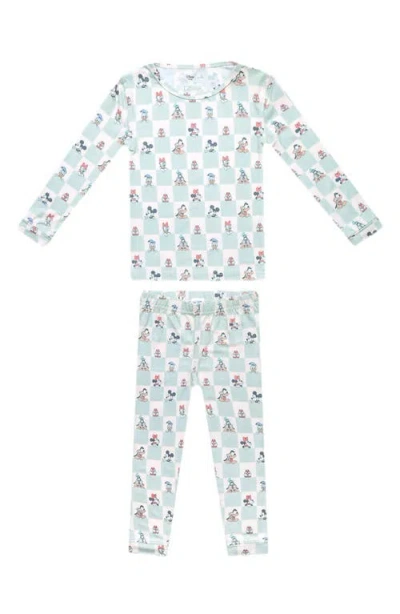 Copper Pearl Babies'  Mickey & Friends Fitted Two-piece Pajamas In Blue