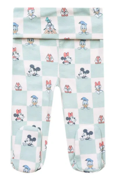 Copper Pearl Babies'  Mickey Mouse & Friends Print Footed Pants In Multi