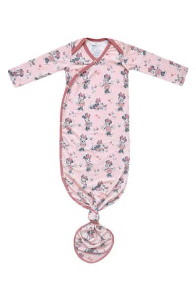 Copper Pearl Babies'  Minnie Mouse Knotted Gown In Pattern