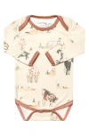 Copper Pearl Montana Long Sleeve Bodysuit In Neutral