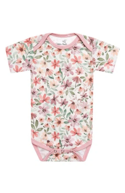 Copper Pearl Babies'  Natalie Bodysuit In Pink