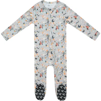 Copper Pearl Babies'  Nightmare Before Christmas Zip-up Footie Pajamas In Blue