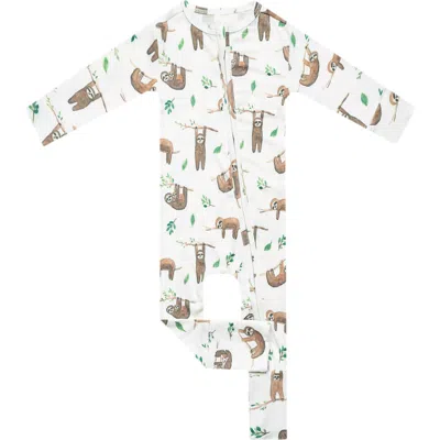 Copper Pearl Babies'  Noah Convertible Zip-up Footie In Neutral