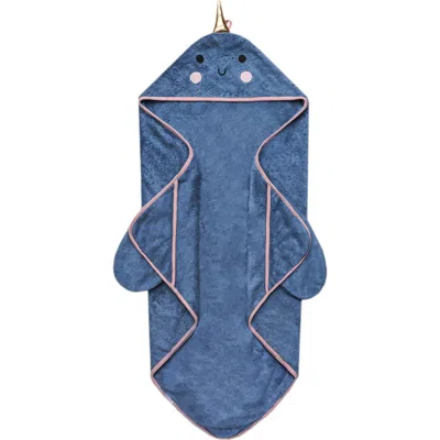 Copper Pearl Kids'  Nori Character Hooded Towel In Green