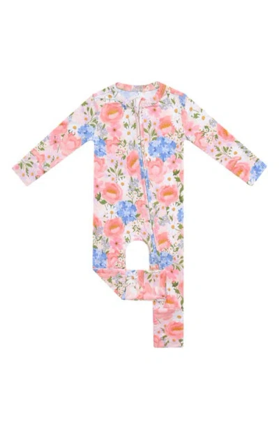 Copper Pearl Babies'  Penelope Convertible Zip Footie In Pink
