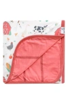 Copper Pearl Kids' Reversible Three Layer Quilt In Open White