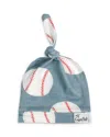 Copper Pearl Slugger Top Knot Hat, 0-4 Months In Navy