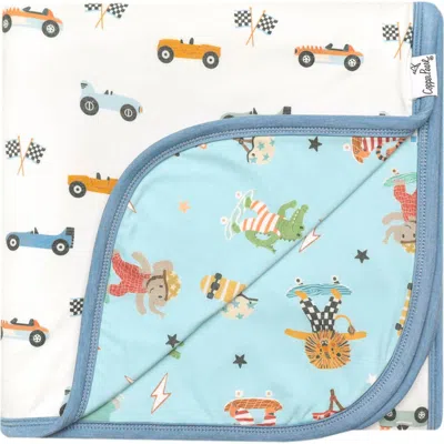 Copper Pearl Speedster Reversible Quilt In Blue