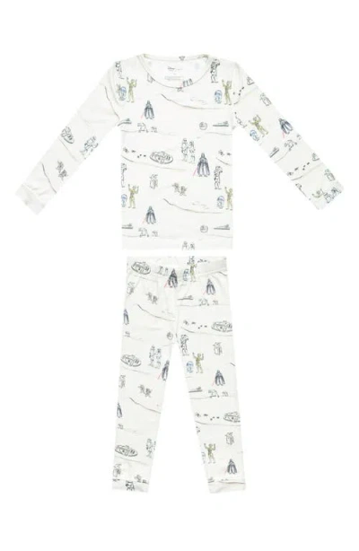 Copper Pearl Babies'  Tatooine Fitted Two-piece Pajamas In White