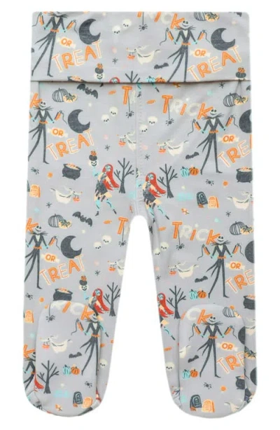 Copper Pearl Babies'  The Nightmare Before Christmas Footed Pants In Gray