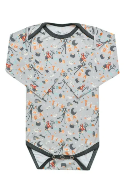Copper Pearl Babies'  The Nightmare Before Christmas Long Sleeve Bodysuit In Gray