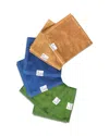 Copper Pearl Washcloths, Set Of 6 In River