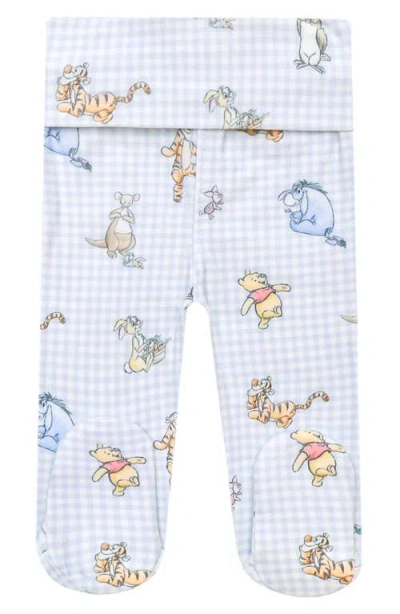 Copper Pearl Babies'  Winnie The Pooh & Friends Footed Pants In Blue