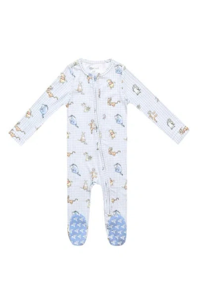Copper Pearl Babies'  Winnie The Pooh Friends Zip-up Footie Pajamas In Multi