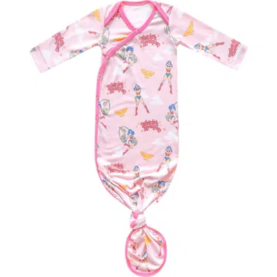 Copper Pearl Babies'  Wonder Woman Newborn Knotted Gown