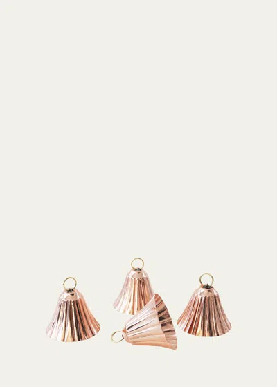 Coppermill Kitchen Bell Ornaments, Set Of 4 In Copper