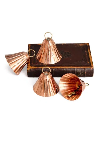 Coppermill Kitchen Cmk Copper Bell Ornaments In Metallic