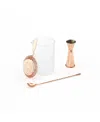 Coppermill Kitchen Vintage Inspired Glass Barware Set In Brown
