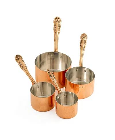 Coppermill Kitchen Cmk Vintage Inspired Measuring Cups, Set Of 4 In Brown