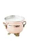 Coppermill Kitchen Vintage French Inspired Grapefruit Mint Jardinière Candle In Copper