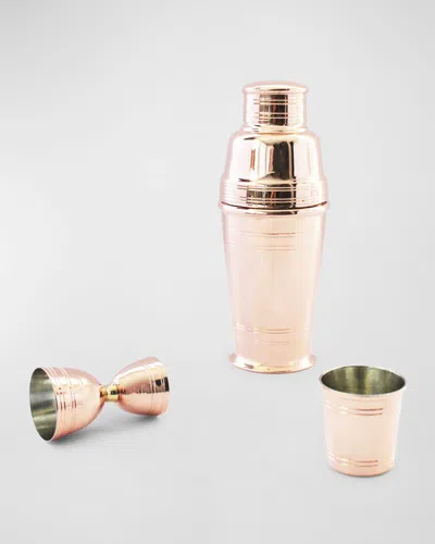 Coppermill Kitchen Vintage Inspired Art Deco Barware Set In Copper