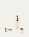 Coppermill Kitchen Vintage Inspired Art Deco Barware Set In Copper