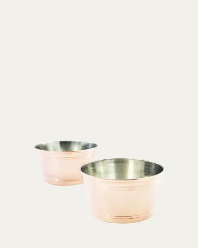 Coppermill Kitchen Vintage Inspired Bar Bowls, Set Of 2 In Copper
