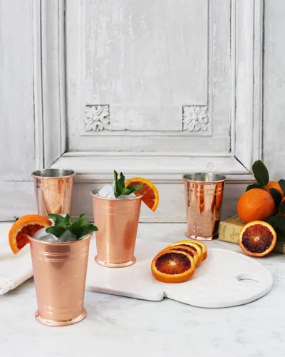 Coppermill Kitchen Vintage Inspired Cocktail Tumblers, Set Of 4 In Copper