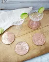 Coppermill Kitchen Vintage-inspired Copper Coasters, Set Of 4 In Copper