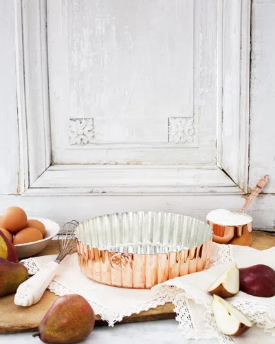 Coppermill Kitchen Vintage-inspired Copper Fluted Cake Pan In Multi