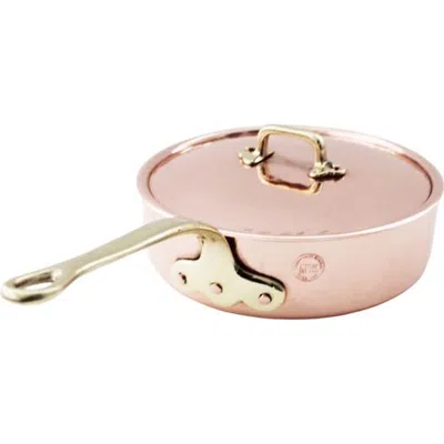 Coppermill Kitchen Vintage Inspired Medium Saute Pan With Lid In Copper, Brass