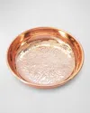 Coppermill Kitchen Vintage Inspired Copper Ring Dish In Acanthus Patterm