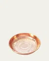 Coppermill Kitchen Vintage Inspired Copper Ring Dish In Rosette Pattern