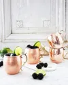 Coppermill Kitchen Vintage-inspired Mugs, Set Of 4 In Copper