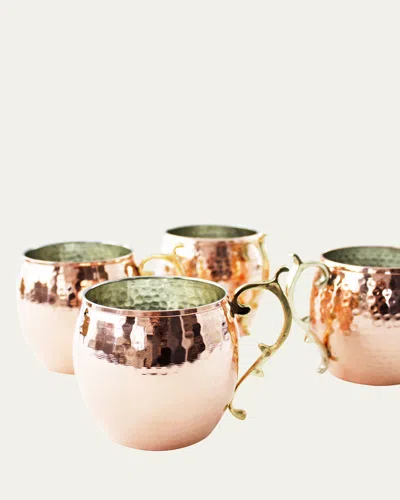 Coppermill Kitchen Vintage-inspired Mugs, Set Of 4 In Copper