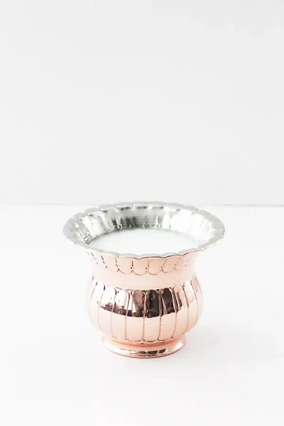Coppermill Kitchen Vintage Inspired Peach Sangria Candle In Copper