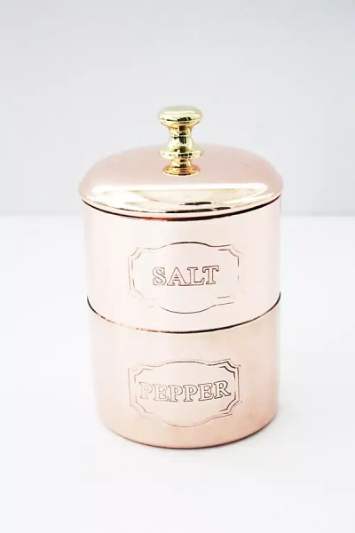 Coppermill Kitchen Vintage Inspired Salt & Pepper Cellar In Pink
