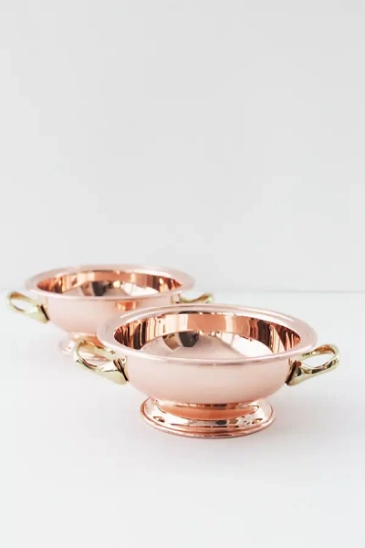 Coppermill Kitchen Vintage-inspired Pedestal Bowls, Set Of 2
