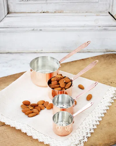 Coppermill Kitchen Vintaged-inspired Copper Measuring Cup Set In Metallic