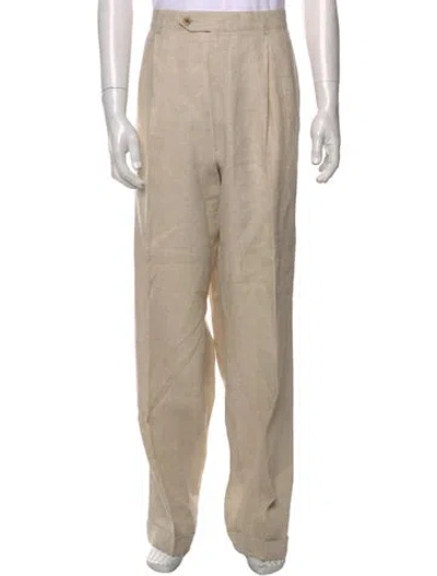 Pre-owned Coppley Linen Pants In Neutral