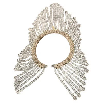 Pre-owned Coppola E Toppo Iconic 21st Century Beaded Crystals Multistrand Necklace By