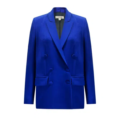 Copurs Blue Delta Waistcoat & Gaia Jacket & Carla Trousers Set - Indigo