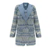 Copurs Blue Scarlett Jacket & Gina Waistcoat & Alara Short Set - Indigo In Blue