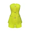 Copurs Green Gloria Top & Dalia Short Set In Green