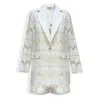 Copurs Scarlett Jacket & Gina Waistcoat & Alara Short Set - White In White