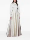 Copurs Selena Embellished Maxi Dress In Neutral