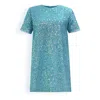 Copurs Women's Alya Sequin Dress - Blue In Blue