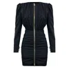 Copurs Women's Black Claudia Zipper Detail Dress In Black